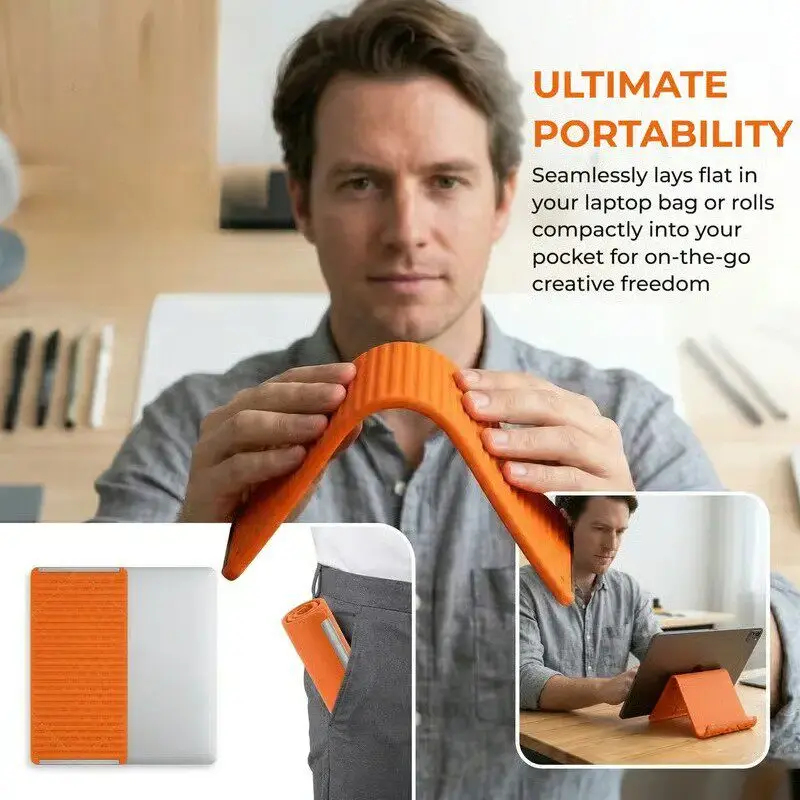 Tablet Accessories Gifts - Silicone Foldable Phone Stand Tablets Laptops