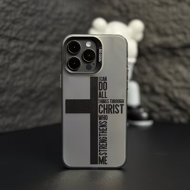 Tablet And Accessories Case - Anti Fingerprint Cross Bible Phone Case