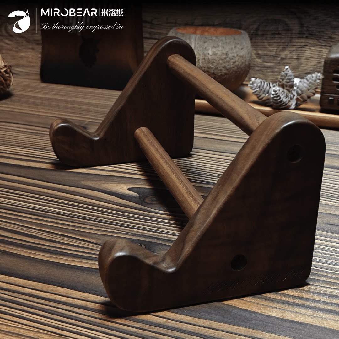 Tablet Accessories Gifts - Solid Wood Black Walnut Wood Keyboard