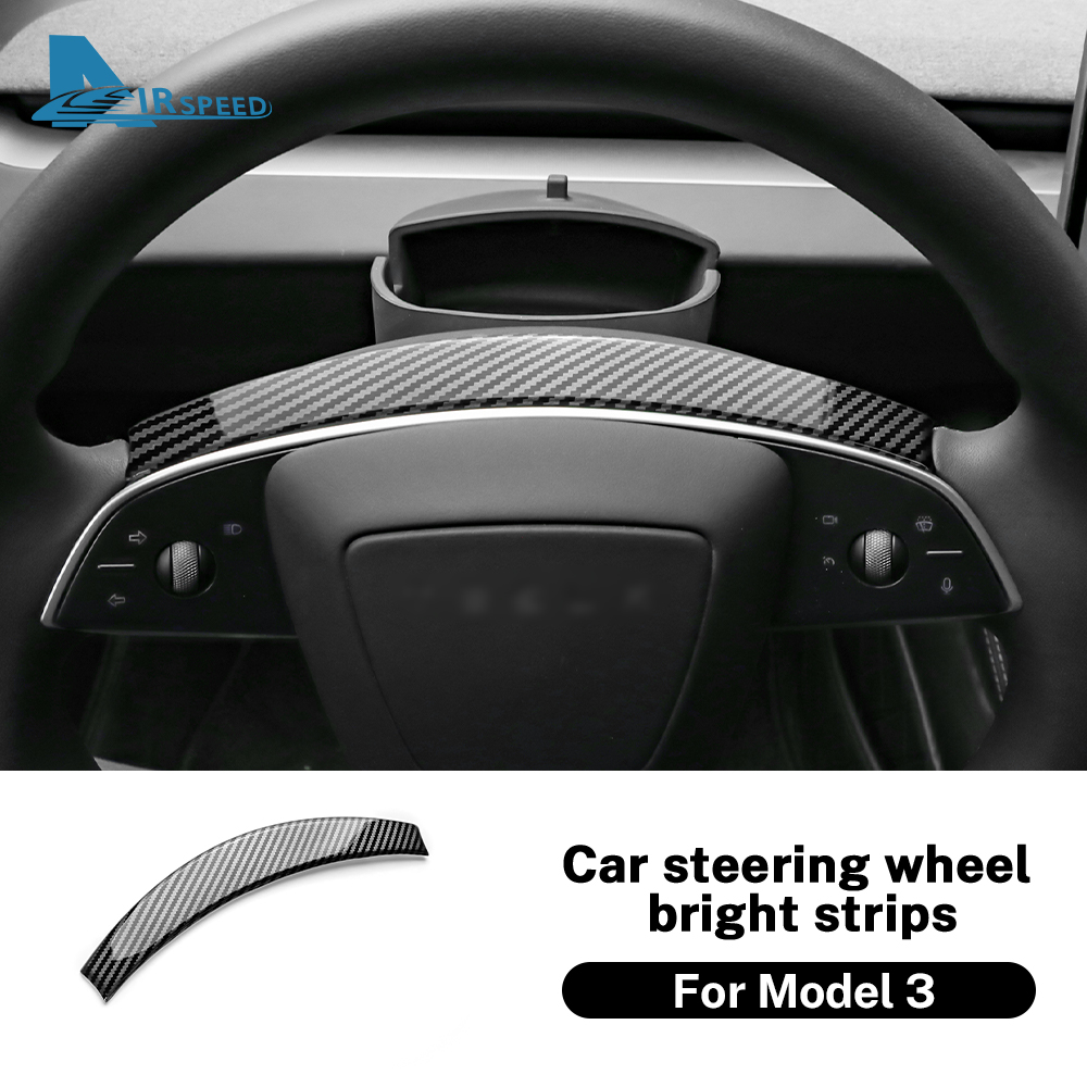 Tesla Tablet Accessories - ABS Carbon Fiber Steering Wheel Frame