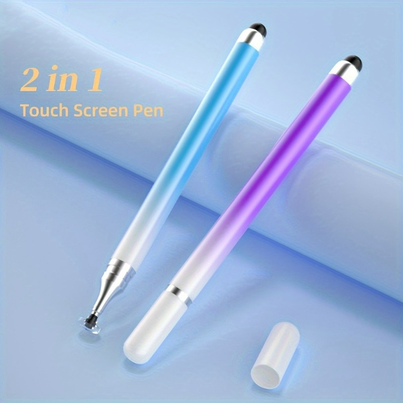 Ipad Pencil Stylus - 1pc 2-in-1 Universal Gradient Stylus Pen