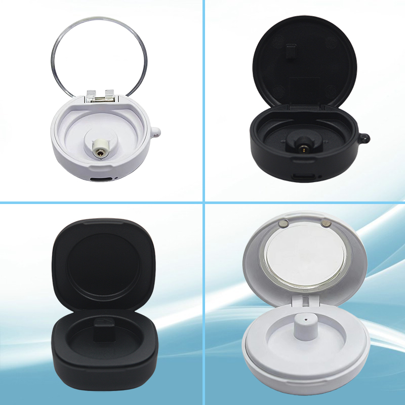 Magnetic Case Smart - Smart Ring Magnetic Charging Case Black/White