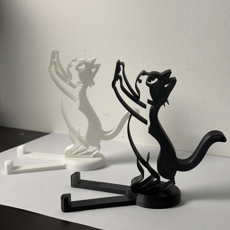 Abstract Hollow Line Cat Phone - Essential Tablet Accessories review and price