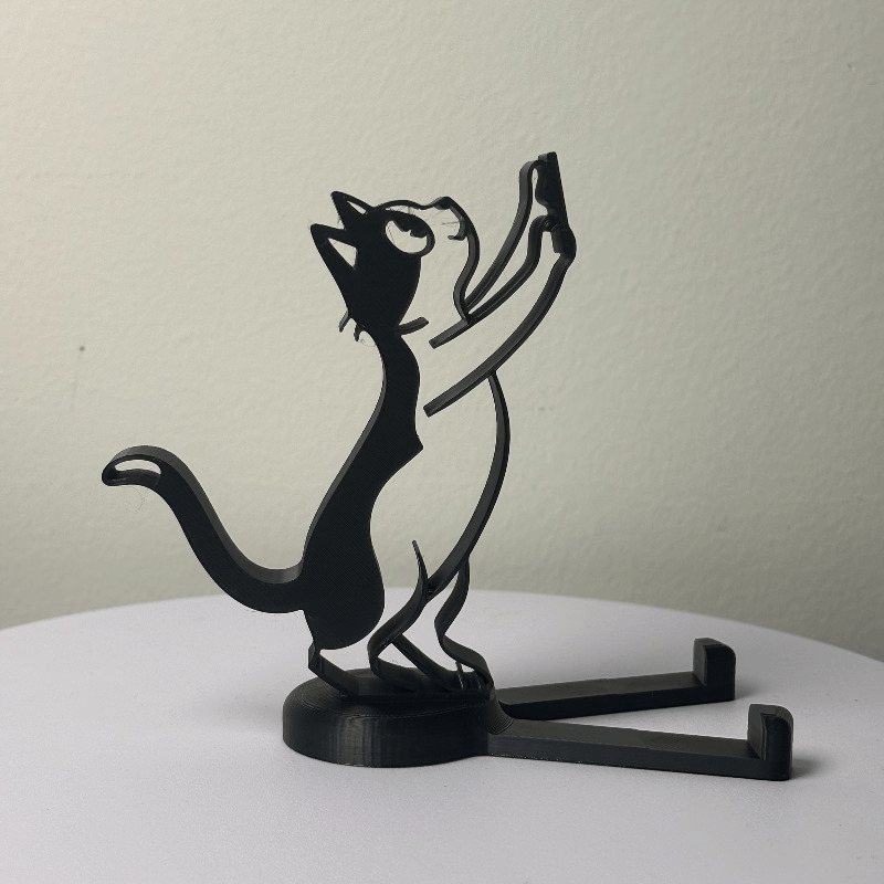 Abstract Hollow Line Cat Phone - Essential Tablet Accessories review and price