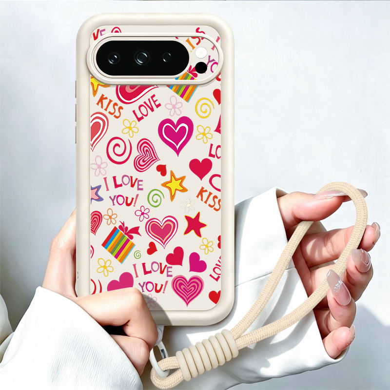 Love Hearts Pattern Phone Case - Google Pixel 8A review and price