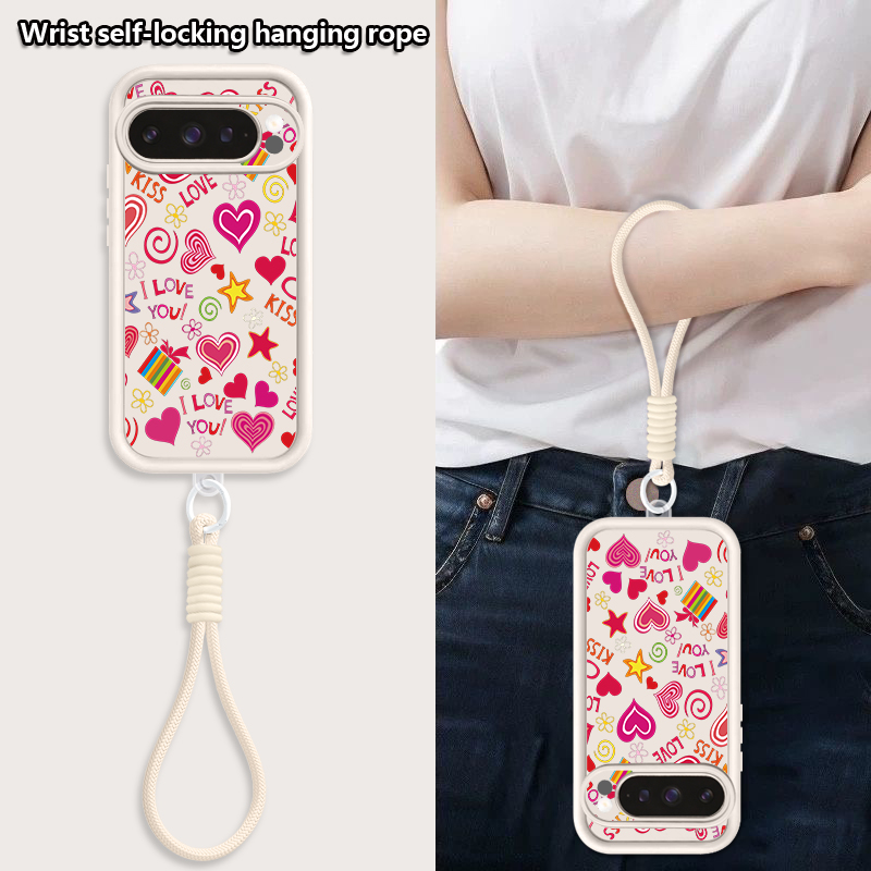 Love Hearts Pattern Phone Case - Google Pixel 8A review and price