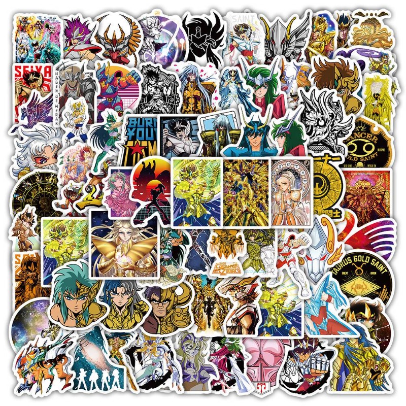 101Pcs Saint Seiya Anime Stick - Laptop Tablet Accessories review and price
