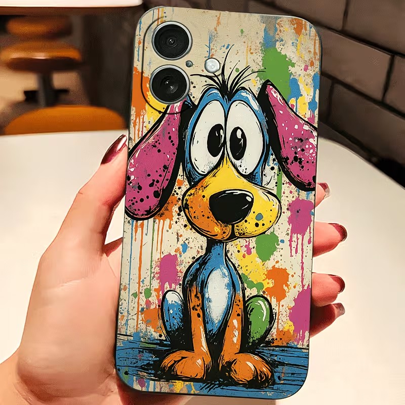 Graffiti Colored Puppy TPU Pho - Tablet And Accessories Case review and price