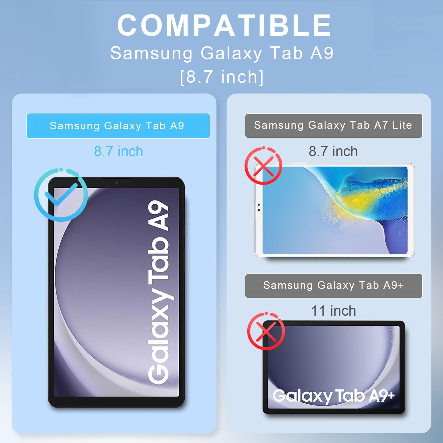 For Samsung Galaxy Tab A9 SM-X - Cheap Tablet Accessories review and price