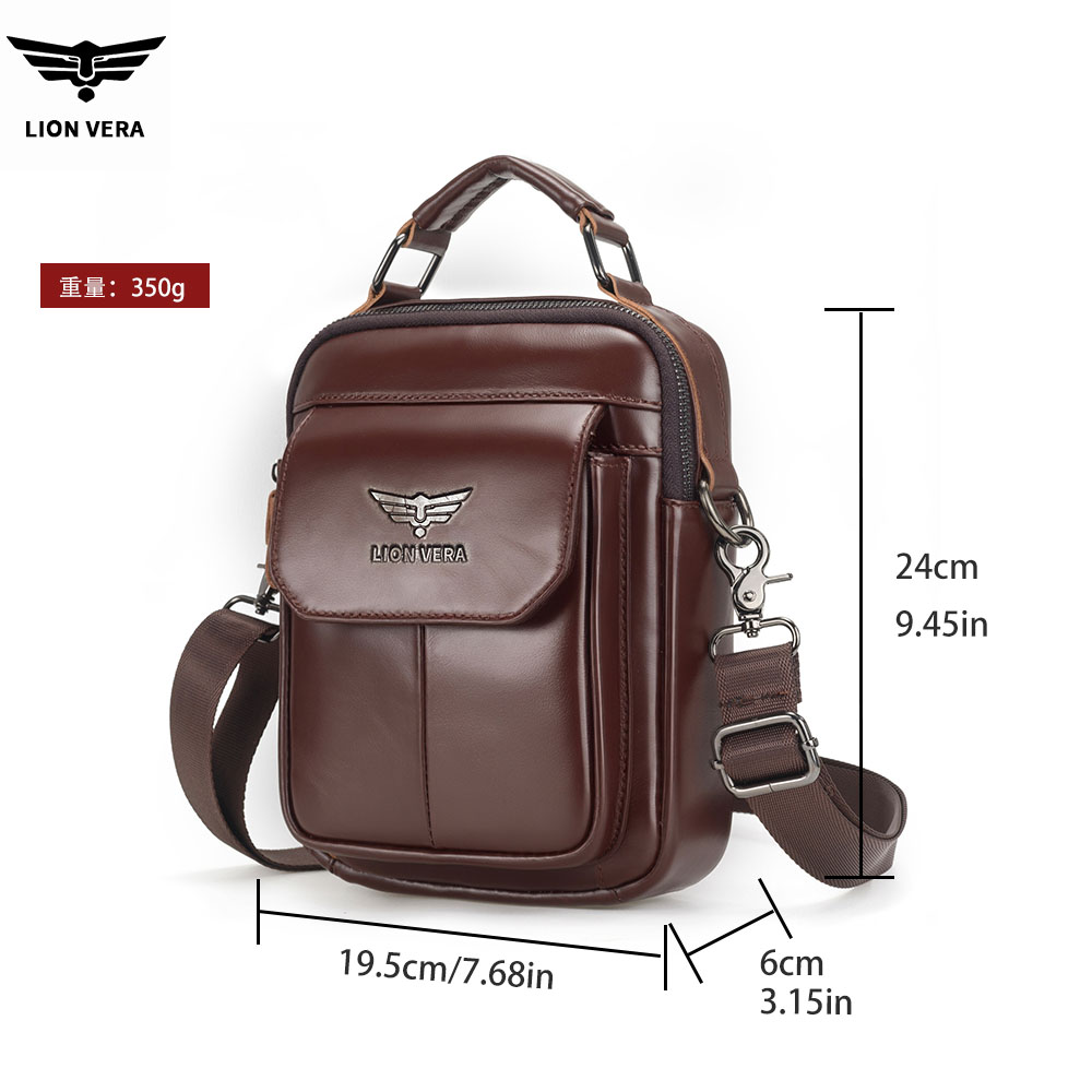 LION VERA Men's Genuine Leathe - Tablet Accessories Bag review and price