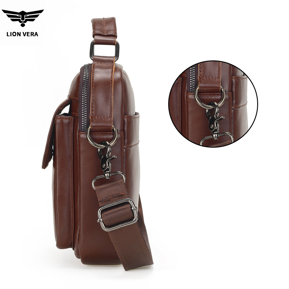 LION VERA Men's Genuine Leathe - Tablet Accessories Bag review and price