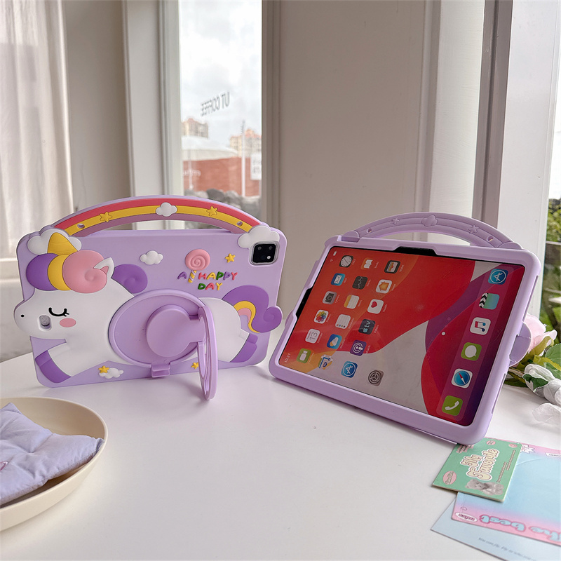 Cartoon Unicorn Kids Stand Tab - Tablet A9 Accessories review and price