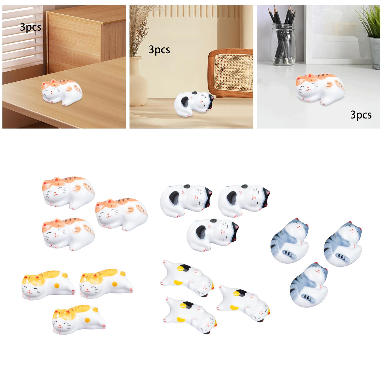 3Pcs Chopsticks Rest Reusable  - Office Table Accessories Unique review and price