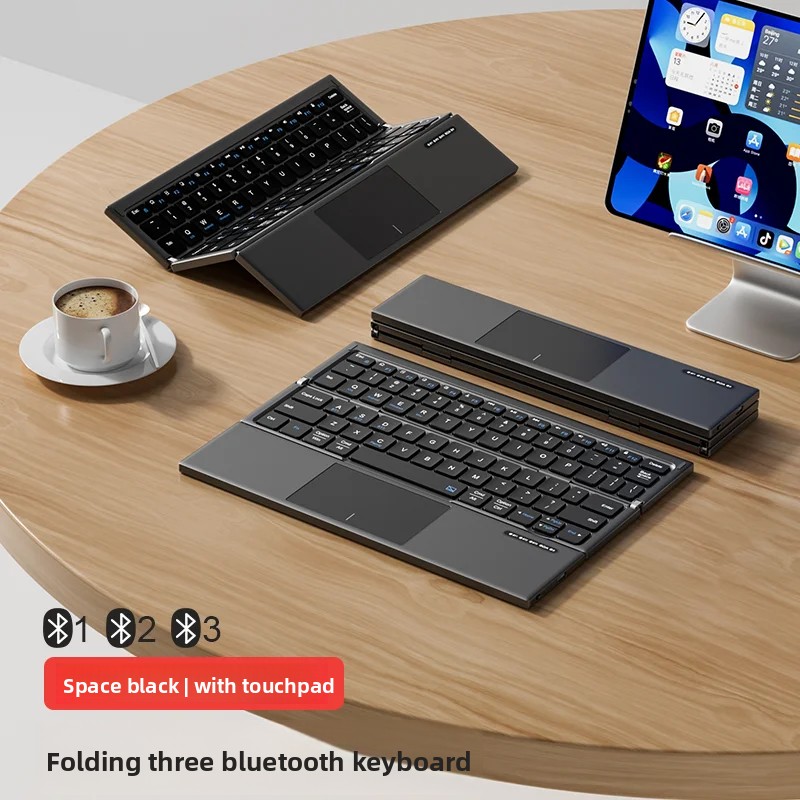 Tablet Keyboard Triple Fold wi - Tablet Accessories Gifts review and price