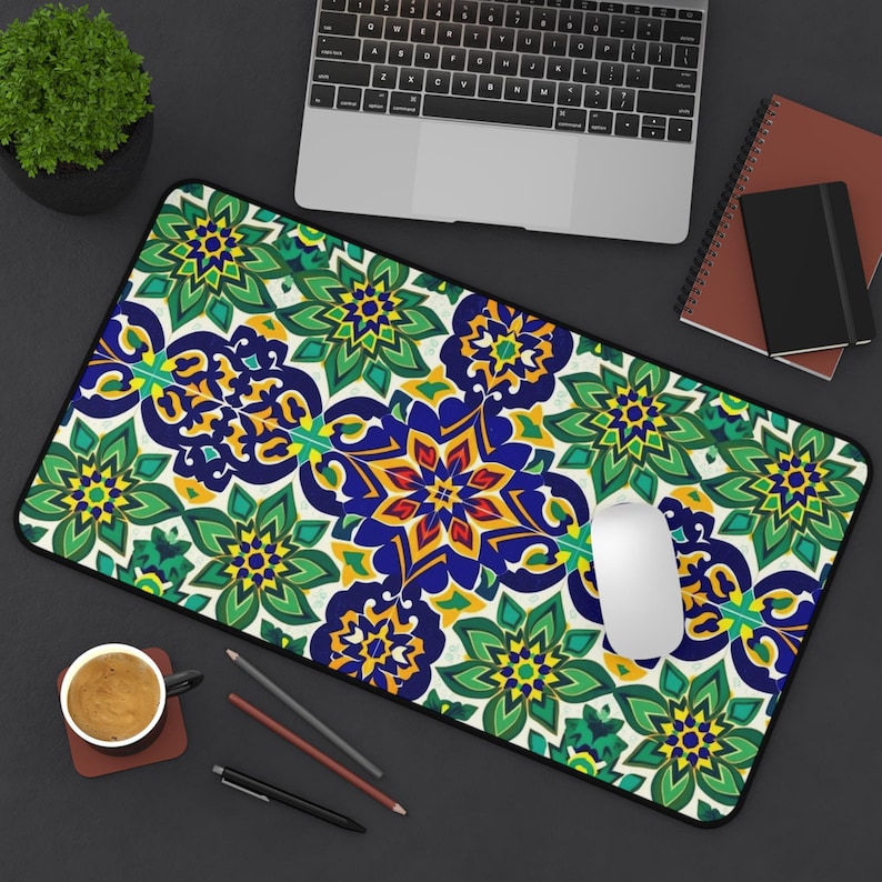 Colorful Floral Table Mat, Sty - Office Table Accessories Unique review and price